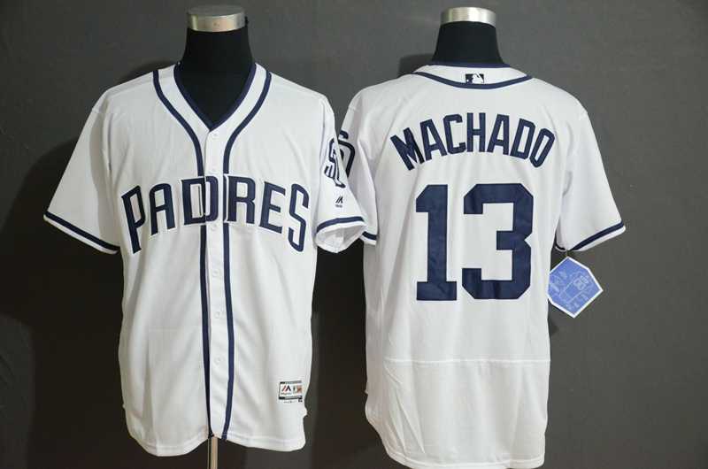 Padres 13 Manny Machado White Flexbase Jersey,We sell and wholesale Padres 13 Manny Machado White Flexbase Jersey on line form chian!